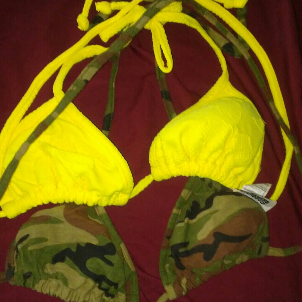 2 bikini tops